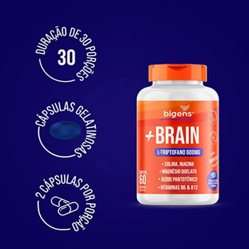Suplemento para Memória Brain Triptofano