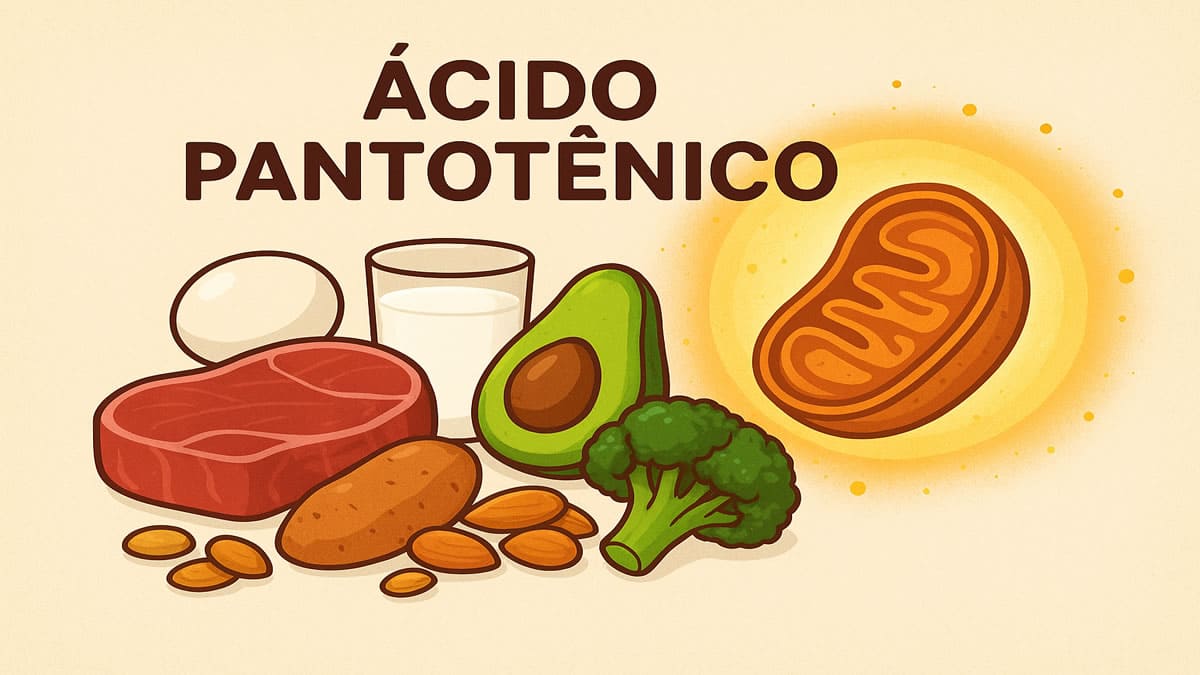 Saiba o que é o ácido pantotênico e para que ele serve
