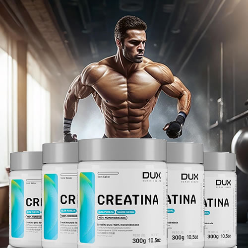 Pote de creatina monohidratada sem sabor