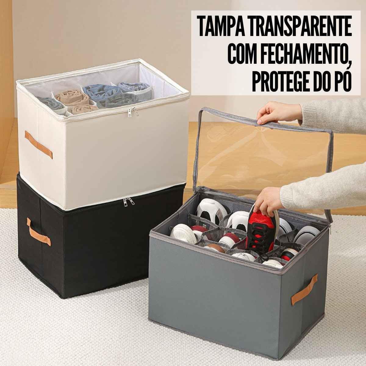 Caixa organizadora de sapatos